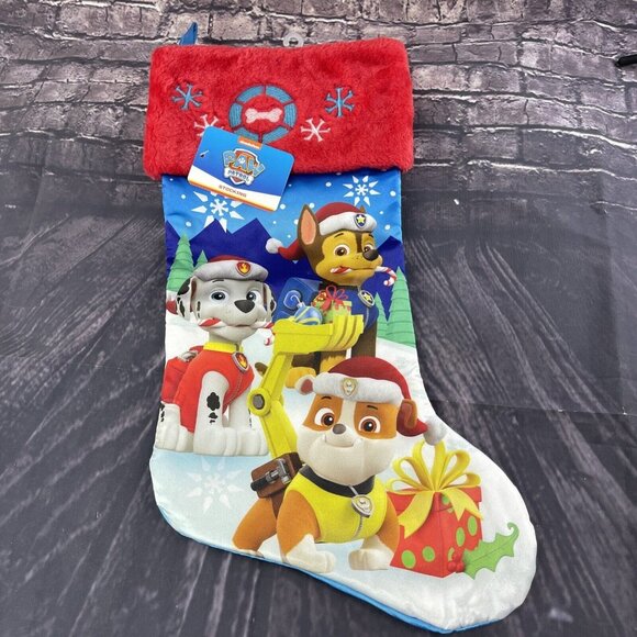 Nickelodeon Paw Patrol Christmas 18" Stocking NEW - Picture 1 of 6